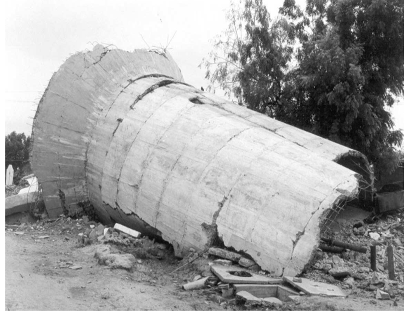 Collapse of a 265 kL elevated water tank at Chobari village